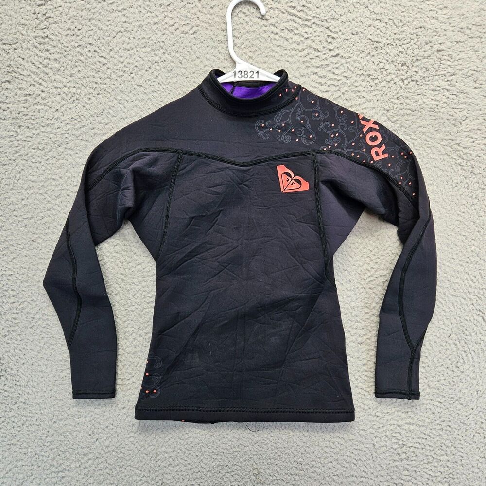 Roxy Jacket Top Womens‎ Size 8/36 Black Long Sleeves Ignite 1.5mm
